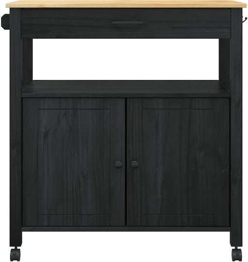 Floor Cabinet Black 84x40x88.5cm