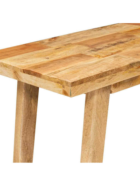 Table Dining Room from Solid Wood Natural 100x35x75cm