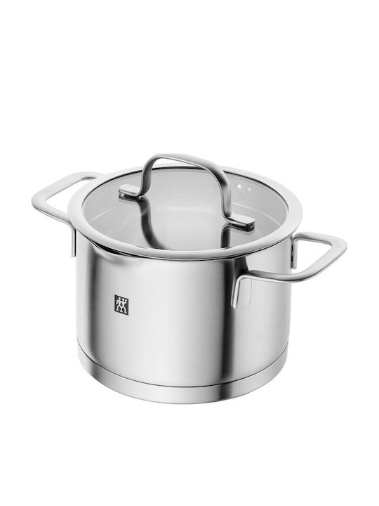 Flow Pots Set of Stainless Steel with Coating 4pcs