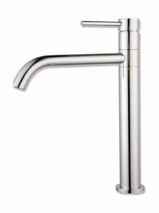 Gloria Mixing Tall Sink Faucet Silver