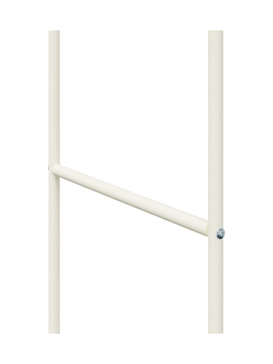 vidaXL Κρεμάστρα Δαπέδου από Μέταλλο Λευκή 80x53x156cm