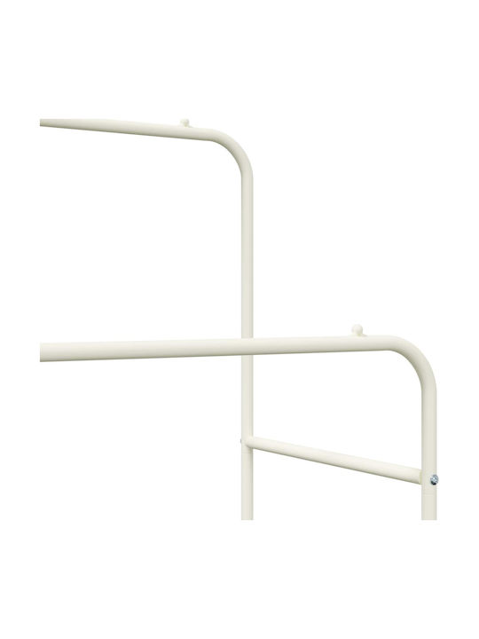 vidaXL Κρεμάστρα Δαπέδου από Μέταλλο Λευκή 80x53x156cm