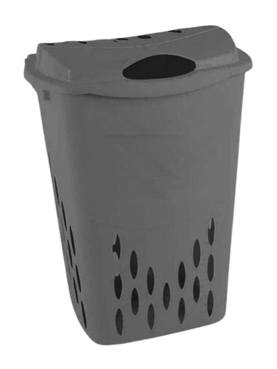 Cyclops 003301965 Coș de Rufe Din Plastic 55lt Cu Capac Gri