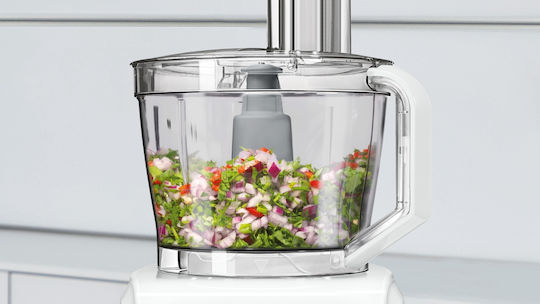 Bosch Multifunctional Food Processor 1100W with Pot 3.9lt and Jug Blender White