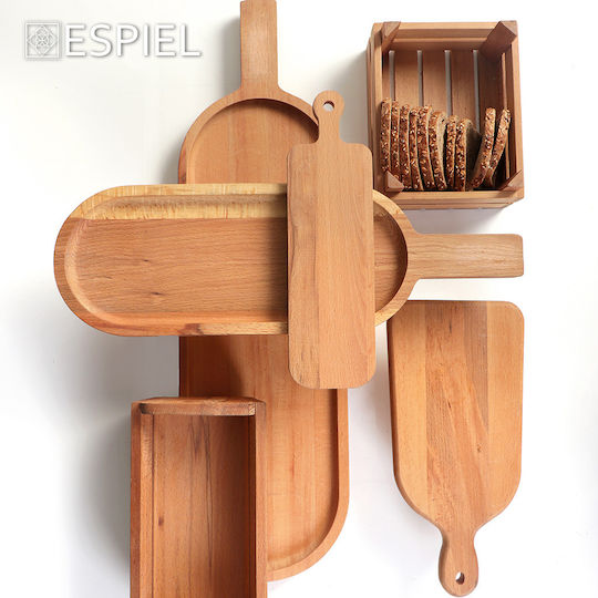 Espiel Сервираща платка с дръжка Дърво 26x12x1.8бр Espiel Сервираща платка с дръжка Дърво 26x12x1.8бр