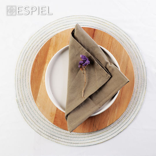 Espiel Сервираща платка Въртящ се Дърво 35x35бр 2бр