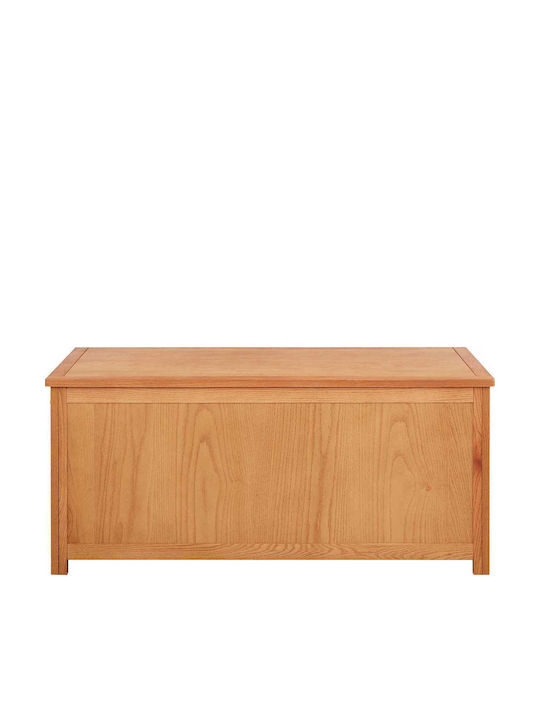 vidaXL Διακοσμητικό Μπαούλο Ξύλινο Καφέ 110x50x50εκ.