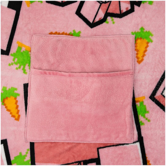 Paladone Kinder Wurfkissen Minecraft Fleece Decke