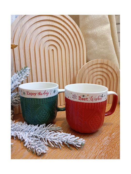 By Anastasia's Art Creations Becher Keramik Rot