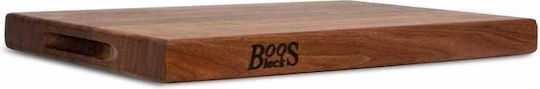 Rectangular Wooden Chopping Board for Bread Black 61x46cm