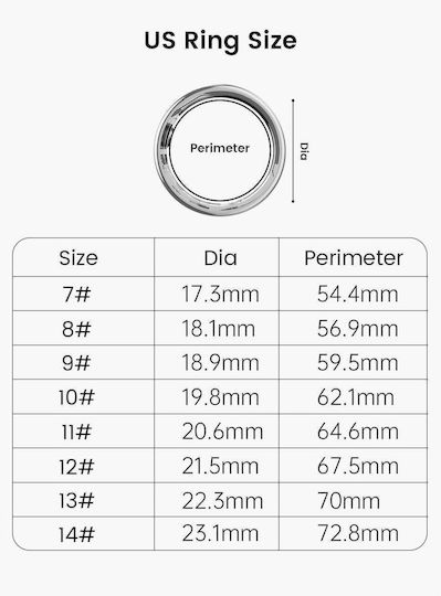 Kyklō Smart Ring 20.6mm Αδιάβροχο με Παλμογράφο Ασημί