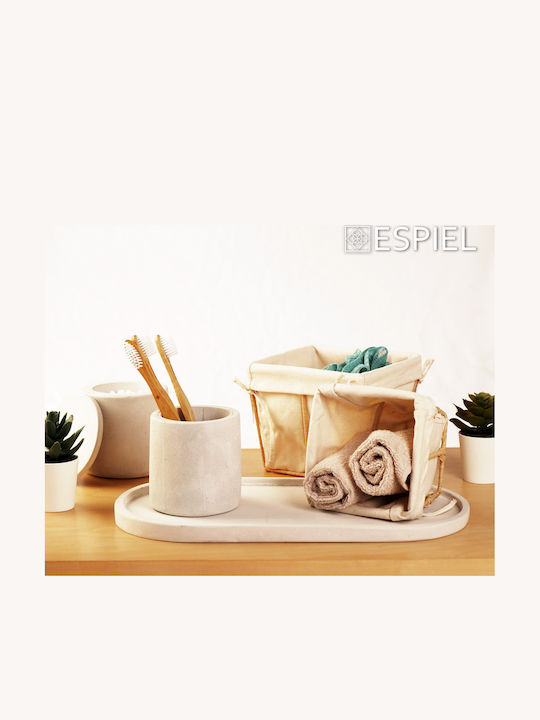 Καλαθι Τετραγ Cotton Ψαθινο Stand 15x15x11,5ek Σετ 2 Τμχ Espiel