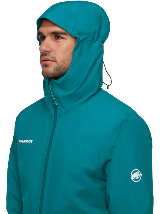 Jacke Wasserdicht Deep Teal-black