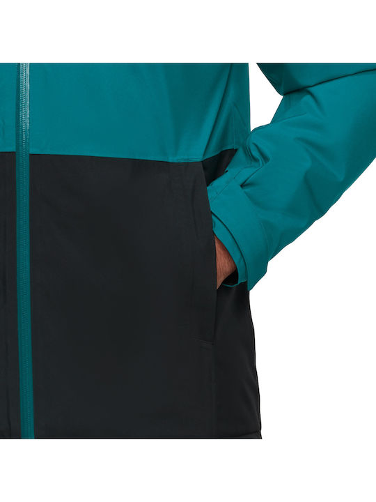 Jacke Wasserdicht Deep Teal-black