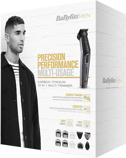 Babyliss MT727E Σετ Επαναφορτιζόμενης Κουρευτικής Μηχανής Γκρι 214548