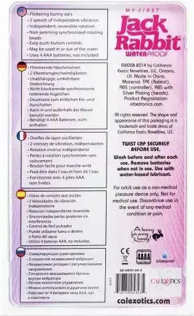 Waterproof Vibrator California Exotic 075192 10-251 Advanced Jack Rabbit 7 Powerful Functions 24 Cm Pink