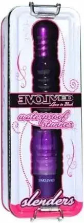 Вибратор Evolved 000541/541-1 10-349/351 Slenders Stunner Масажор 3 Скорости 21 См Лилав