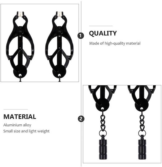 Nipple Clamps in Black Color 2pcs