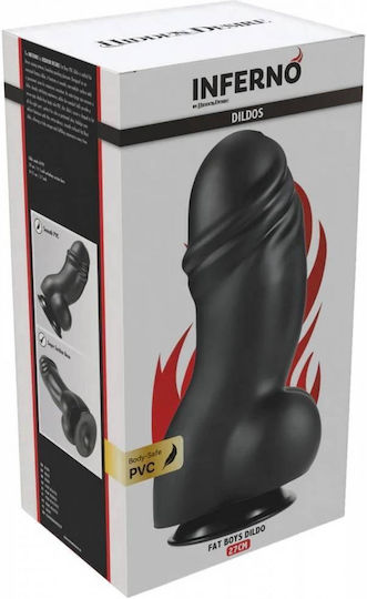 Hidden Desire Realistisches Dildo mit Hoden und Saugnapf Schwarz