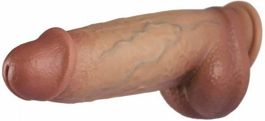Hidden Desire Glass Dildo with Balls and Suction Cup Flesh