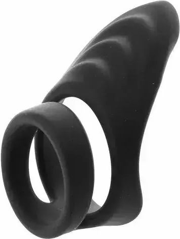 Calexotics Viceroy Perineum Dual Sling Ring 0410864 Waterproof Silicone Black