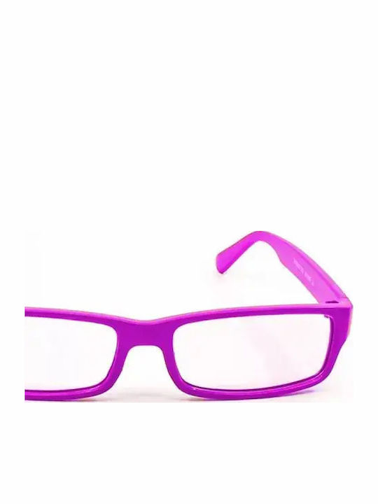 Nerd Clear Ορθογώνιά Παιδικά Γυαλιά Ηλίου Μωβ