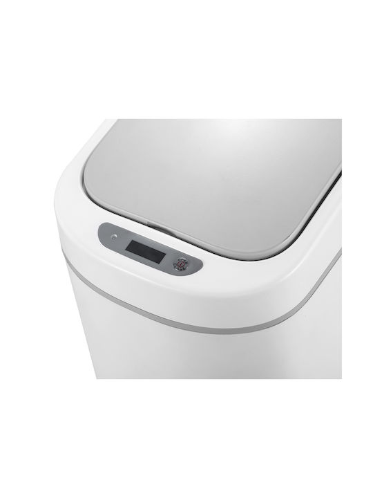 Home Use Waste Bin Waste Plastic with Photocell White 7lt 1pcs