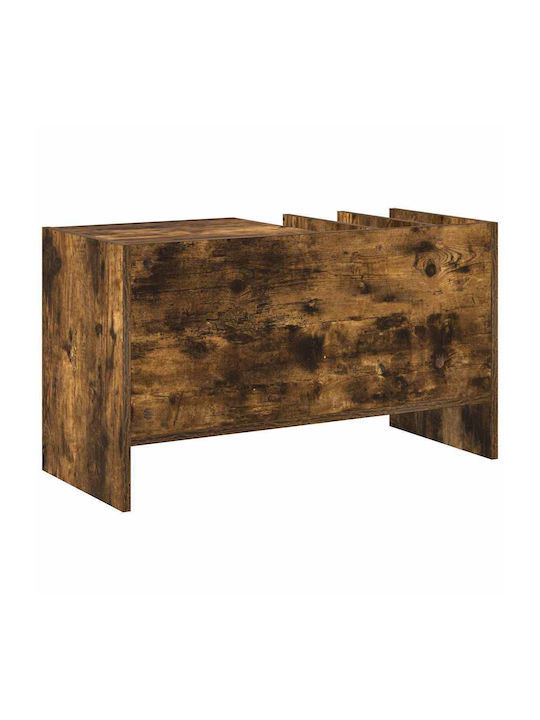 Wand Nischenschrank für Wohnzimmer aus Spanplatte Rauchdunkle Eiche 78.5x35x45cm