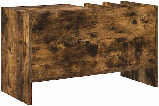 Wall Living Room Cabinet made of Particle Board in Smoky Oak Color 78.5x35x45cm