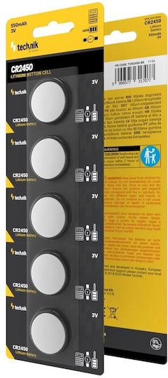 Technik Baterii Litiu pentru ceasuri CR2450 3V 5buc