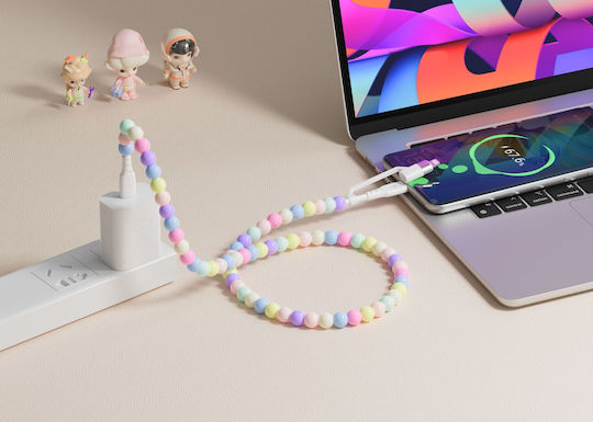 XO USB zu Typ-C,TC-TC / Blitzschlag Kabel 3A Mehrfarbig 1m (16.005.0407)