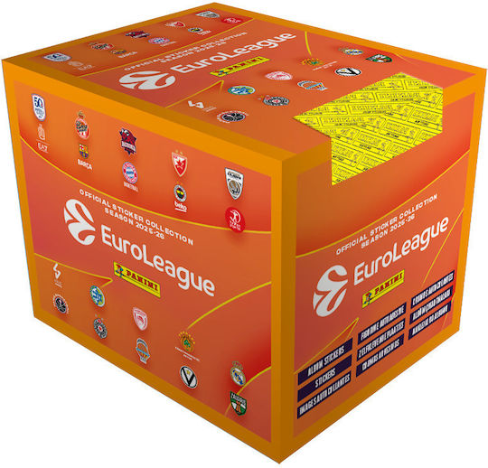 Panini EuroLeague 2025-2026 Stickers 250 Pieces