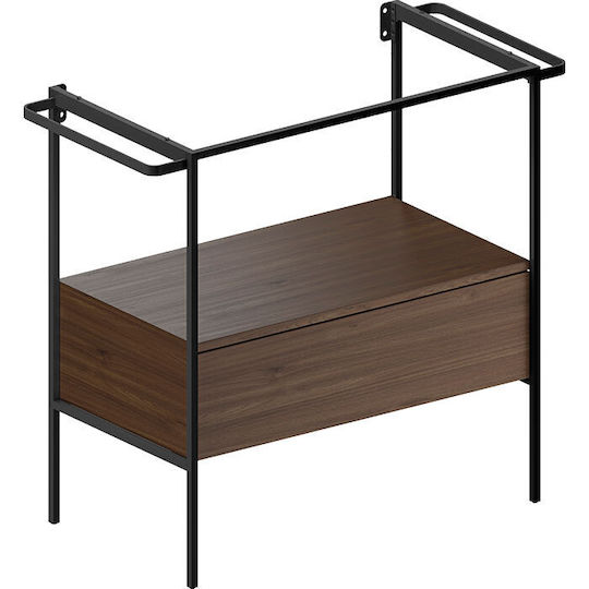 GSI Blat cu Lavoar L82xW46xH85.4cm Negru