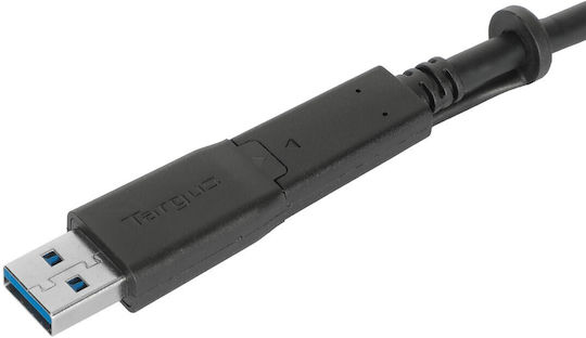 Targus USB 3.0 Kabel USB-C männlich - USB-C Power Delivery (PD) Schwarz 1,8 m ACC1122GLX