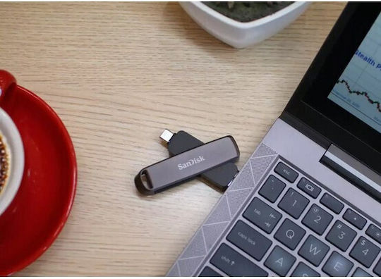Sandisk Extreme Pro Dual 1.0TB USB 3.2 Stick με σύνδεση USB-A & USB-C Μαύρο