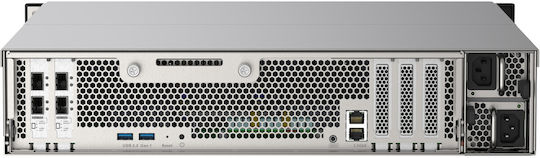 QNap TS-h2490FU-7302P-128G NAS Rack με 24 θέσεις για SSD και 2 θύρες Ethernet