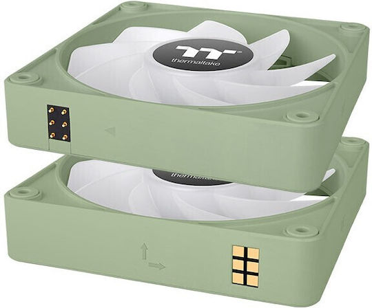 Thermaltake CT140 EX Reverse Blade Case Fan (1800rpm / 94.95cfm) with ARGB Lighting and 3-Pin / 4-Pin PWM Connection White