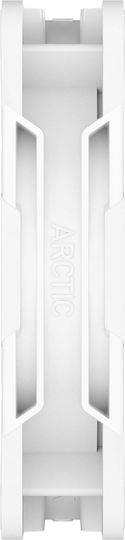 Arctic P12 Pro Reverse Blade Case Fan 120mm (3000rpm / 73cfm) with ARGB Lighting and 4-Pin PWM Connection White