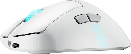Asus ROG Keris II Origin Ασύρματο Gaming Ποντίκι 42000 DPI Moonlight White