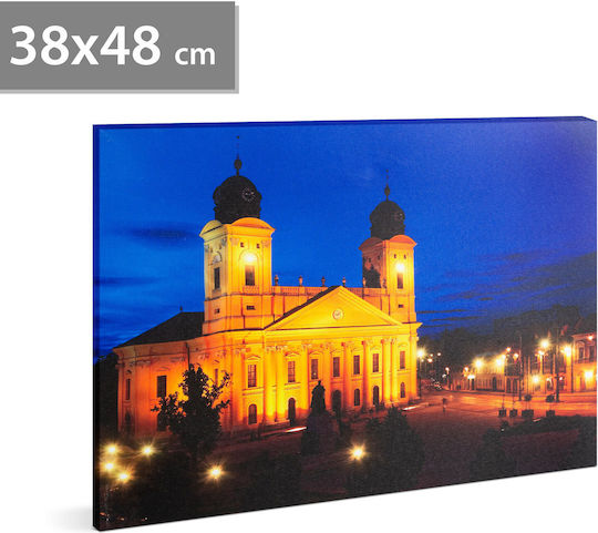 Family Pound LED Painting Debretin 2 x AA 38 x 48 cm