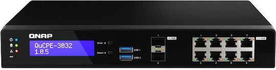 QNap QuCPE-3032-C3558R-8G Managed Switch με 8 Θύρες Gigabit (1Gbps) Ethernet και 2 SFP Θύρες