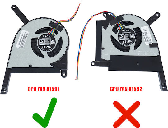 Γνήσιο Ανεμιστηράκι Fan Laptop Asus Tuf Fa507re Fa507rc Fa507rf Fx507zc Fx507ze Cpu