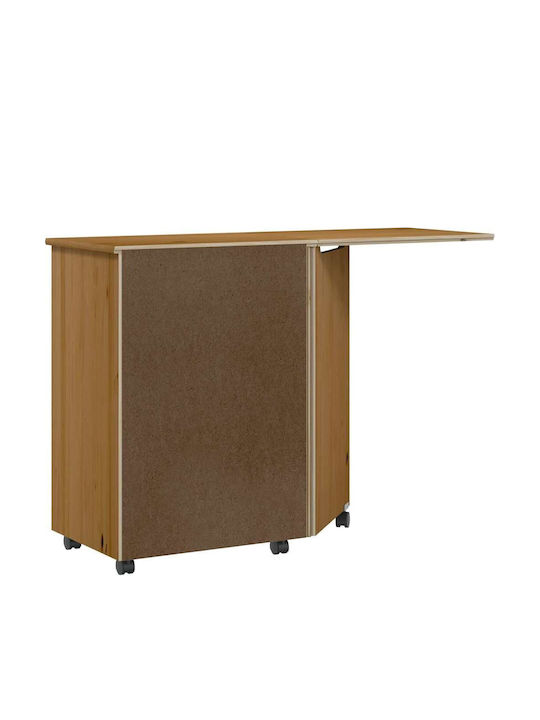 Desk Moss Wooden Honey Brown 105.5x39x74.5cm