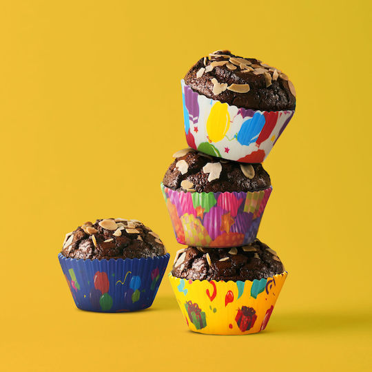 Карамелени документи за кексчета Хартия 100pcs Карамелени документи за кексчета Хартия 100pcs
