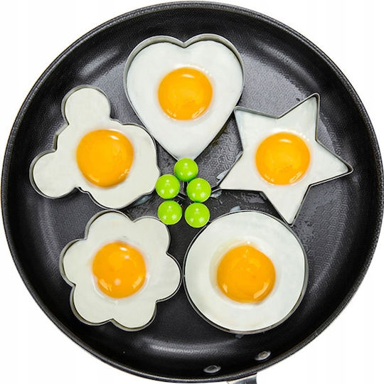 Set 4 Seeded Egg Molds In Steel