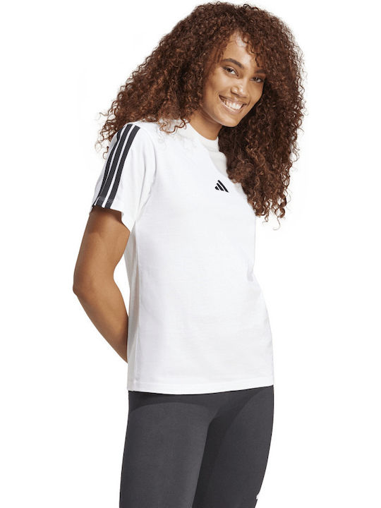 Essentials 3-Stripes Γυναικείο T-shirt Λευκό
