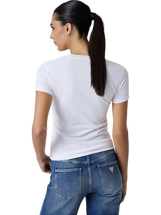 Guess T-Shirt Λευκο