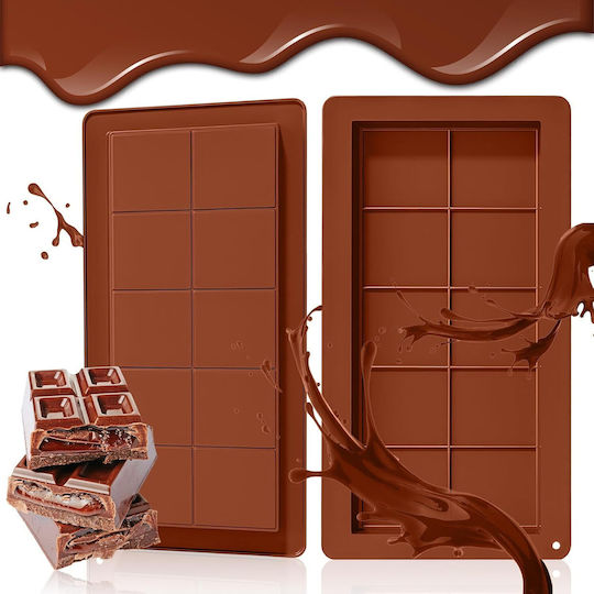 Non-stick Silicone Chocolates Baking Pan 13x24.8cm