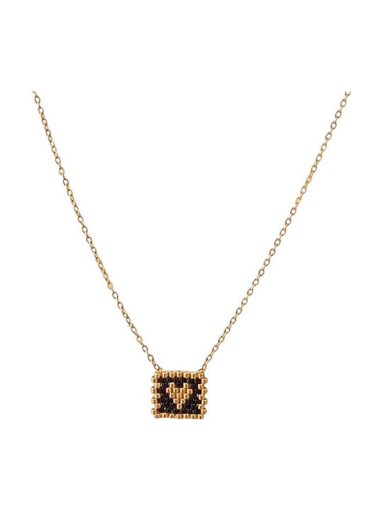 Awear Necklace with design Heart from Steel
