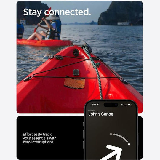 Spigen Tough Armor Калъф Силикон за AirTag в Черен цвят